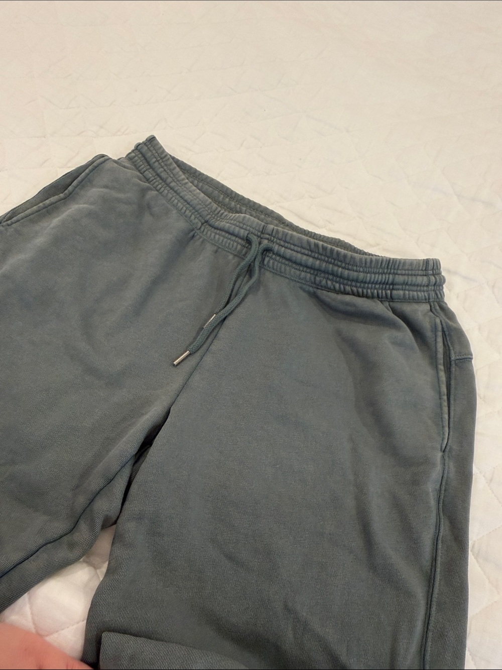aerie Olive Green Ribbed Waist Sweatpants - Picture 3 of 3